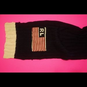 vintage Polo Jeans Co. flag knit scarf